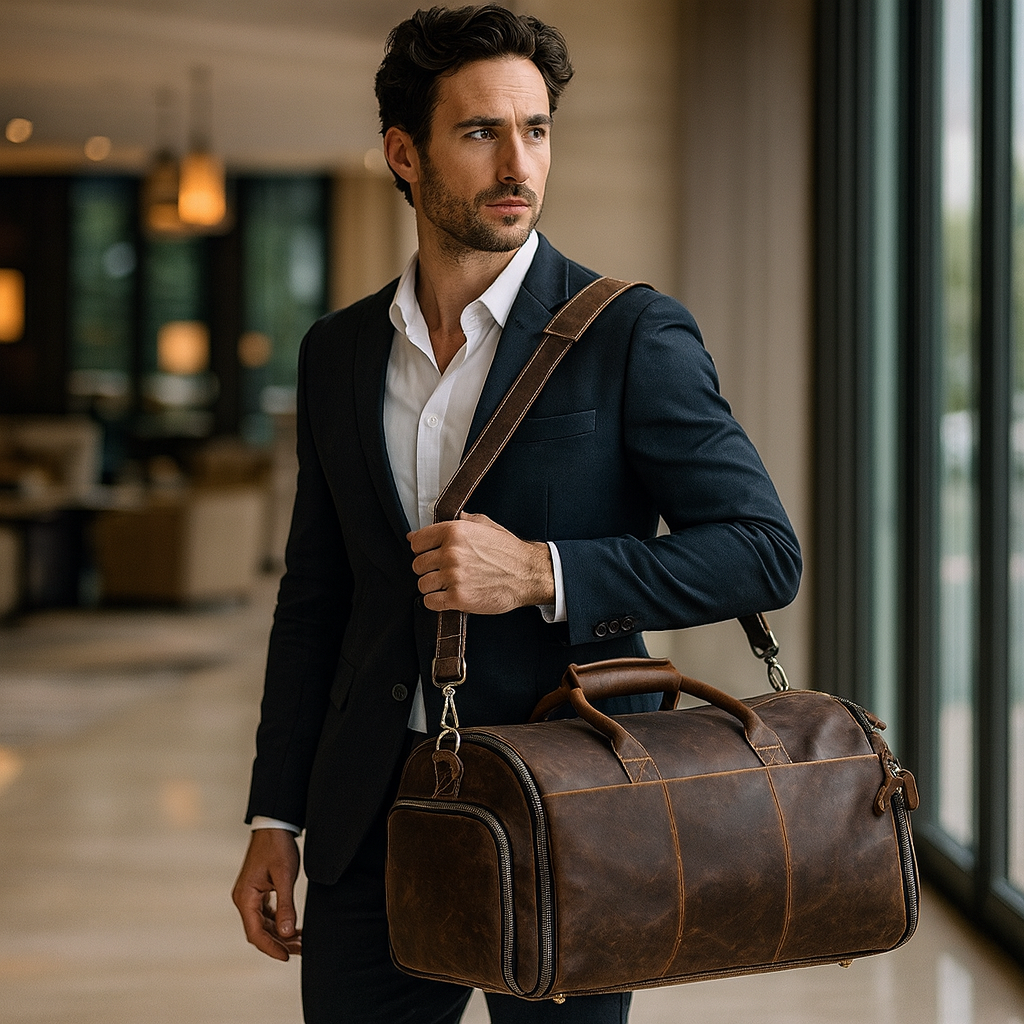sac de voyage homme pour costume élégant