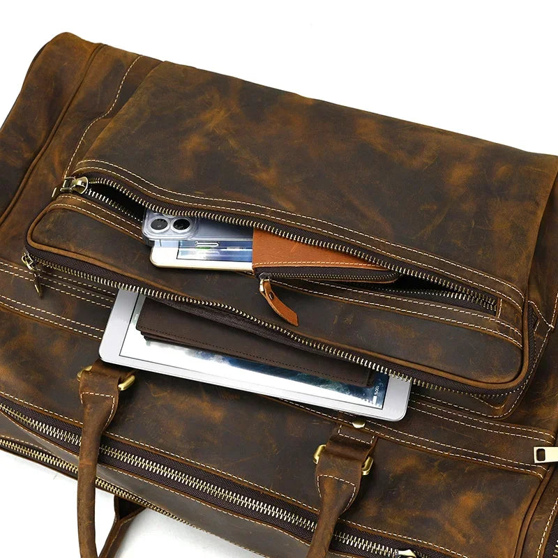 Sac de voyage homme cuir rectangulaire