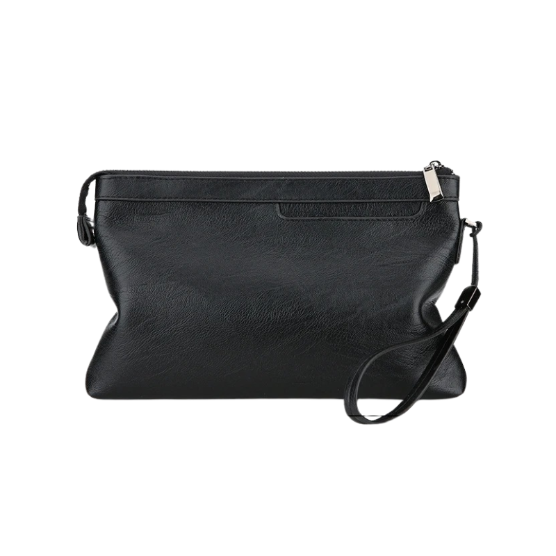 Sac pochette pour homme noir / moyen (28 cm x 18 cm)
