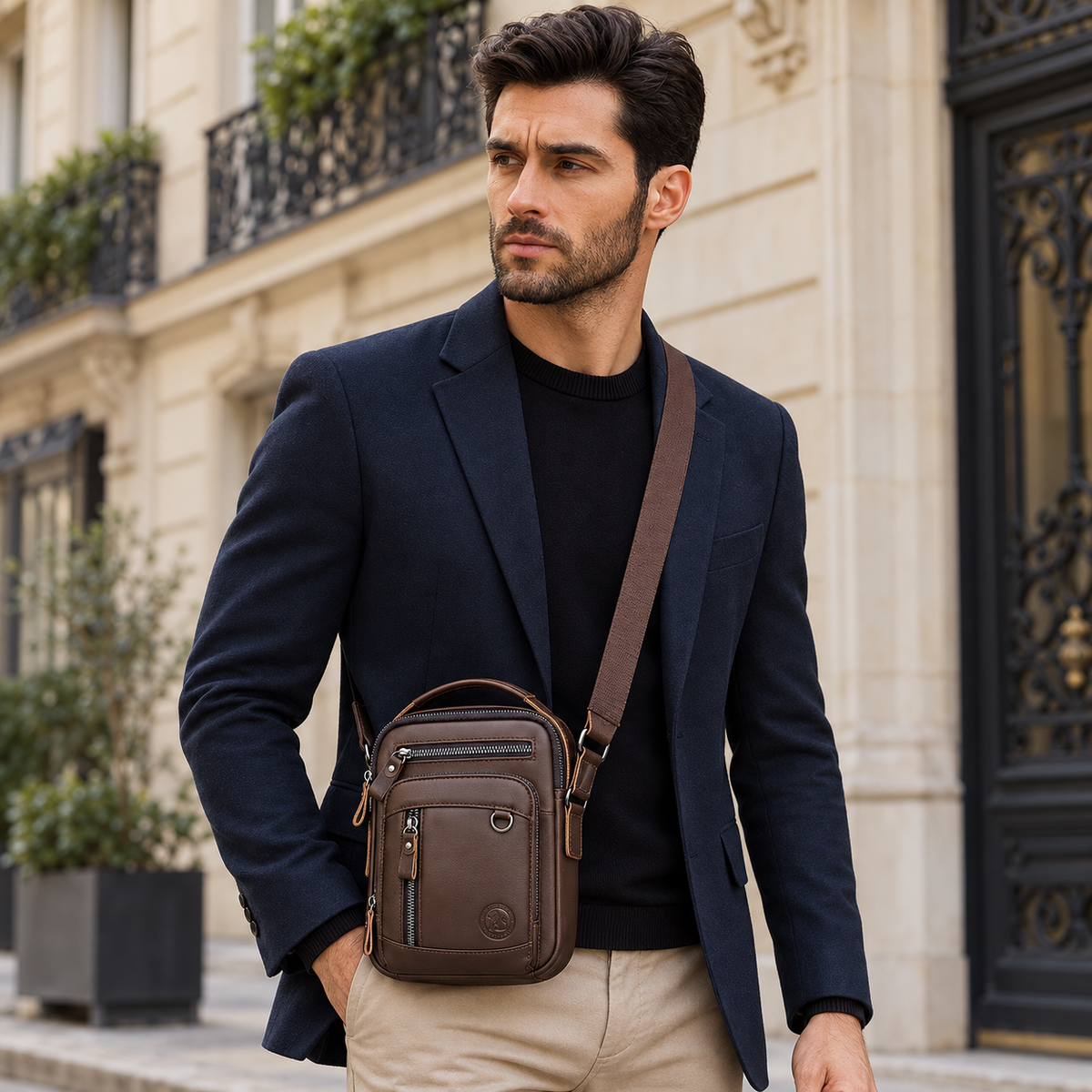 Sacoche à bandoulière homme
