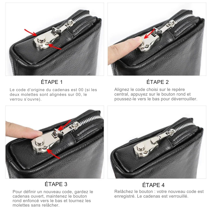 Sacoche à main homme