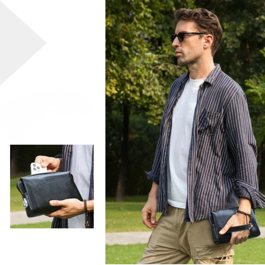 Sacoche à main homme