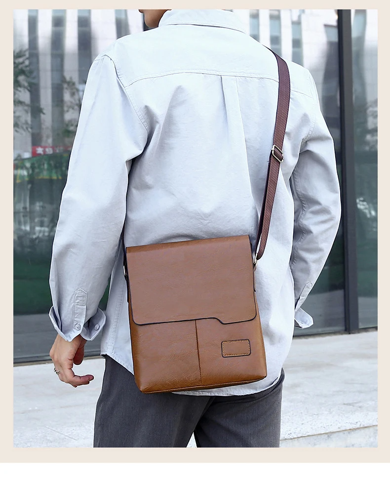 Sacoche à rabat homme