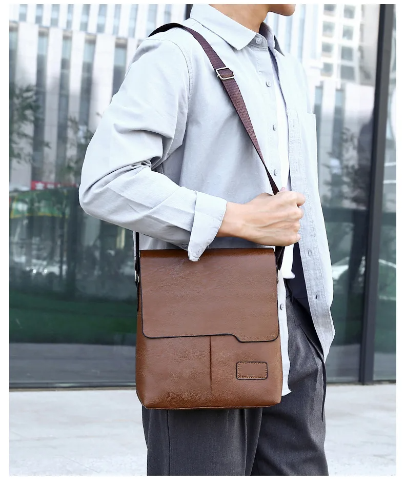 Sacoche à rabat homme