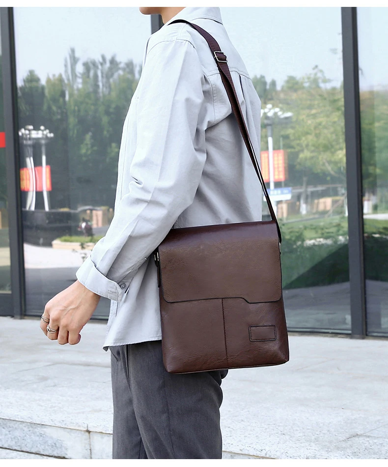 Sacoche à rabat homme