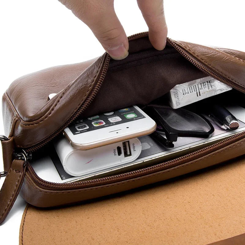 Sacoche à rabat homme