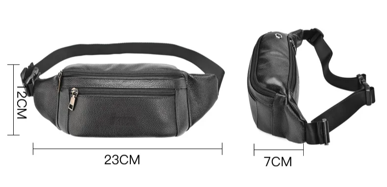 Sacoche banane bandoulière homme