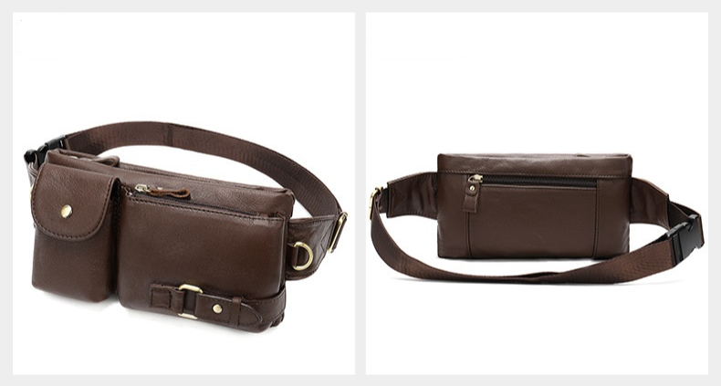 Sacoche banane cuir pour homme