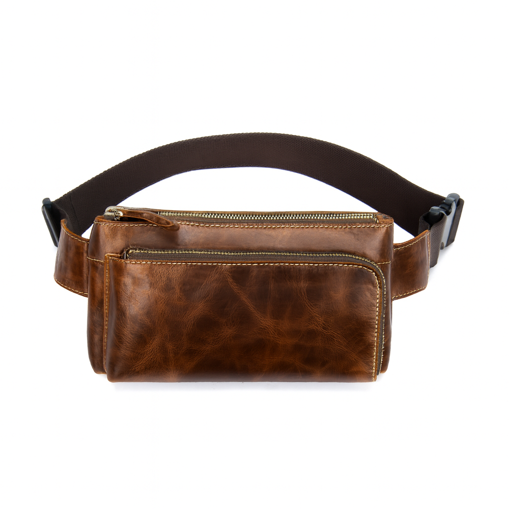 Sacoche banane homme cuir