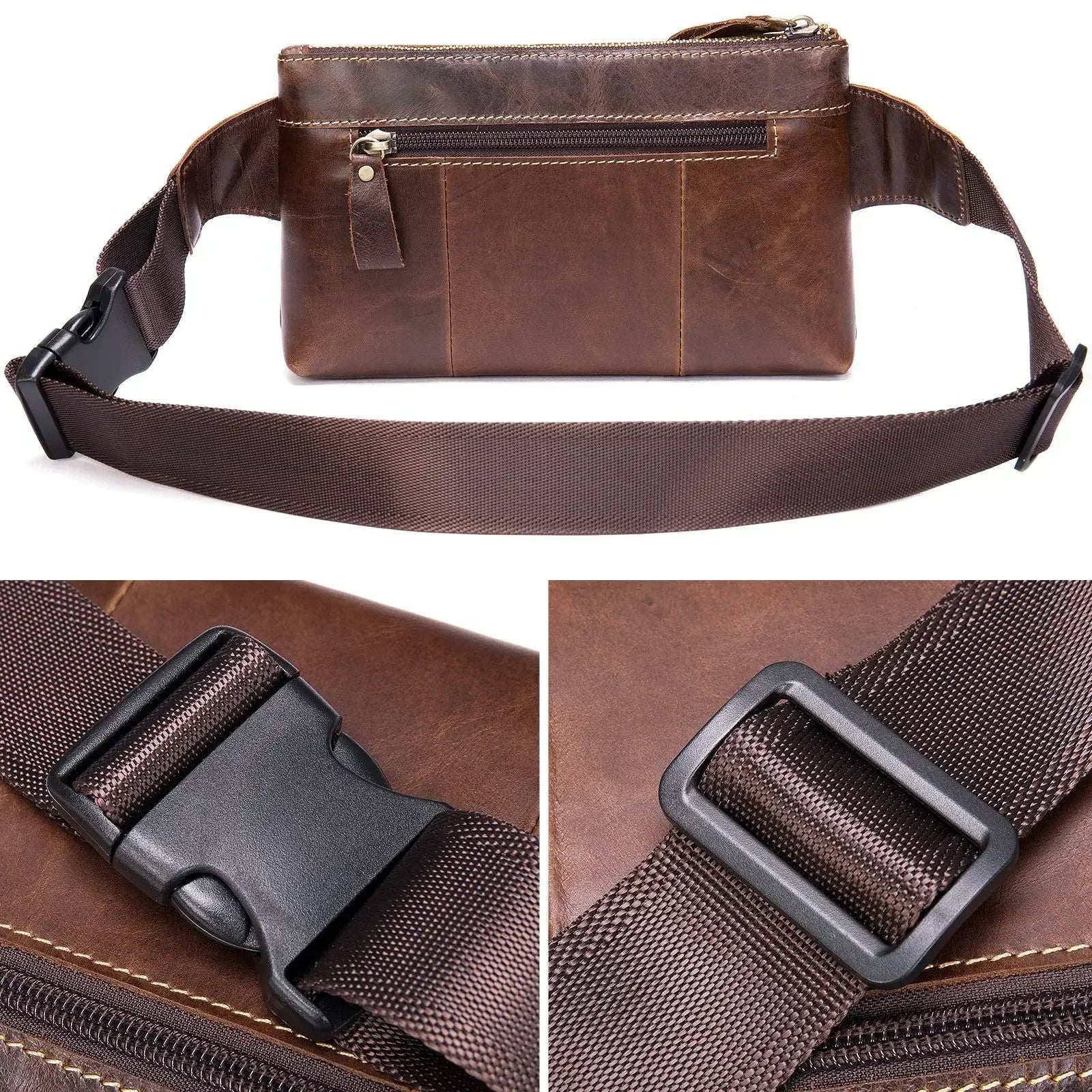 Sacoche banane homme cuir