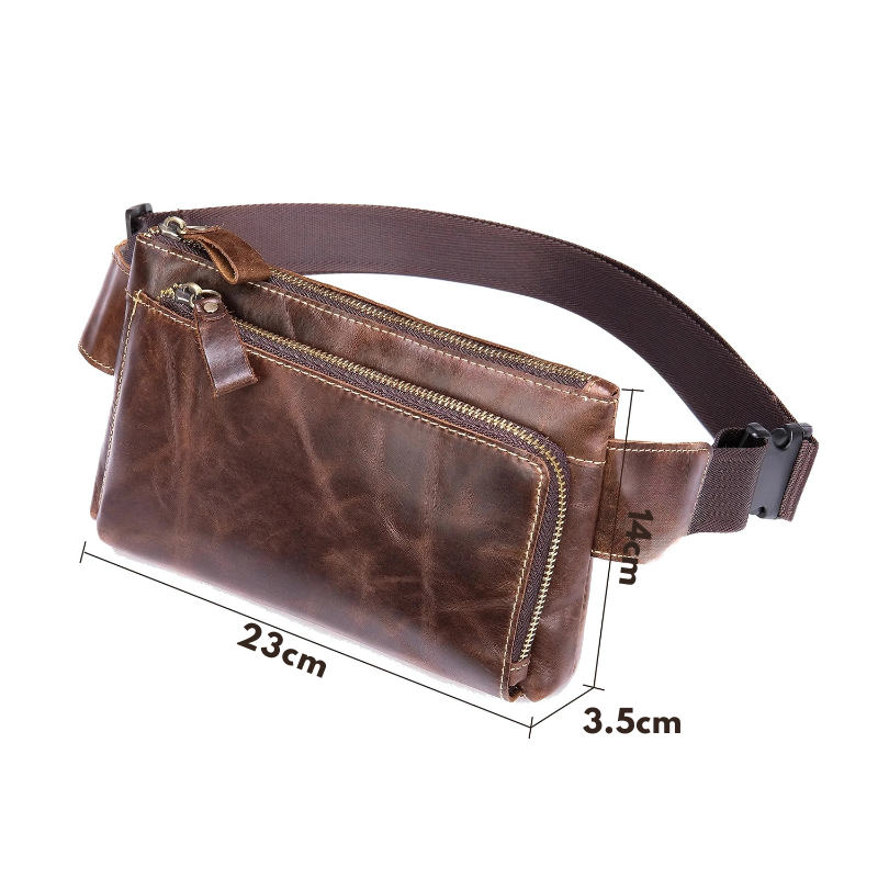 Sacoche banane homme cuir