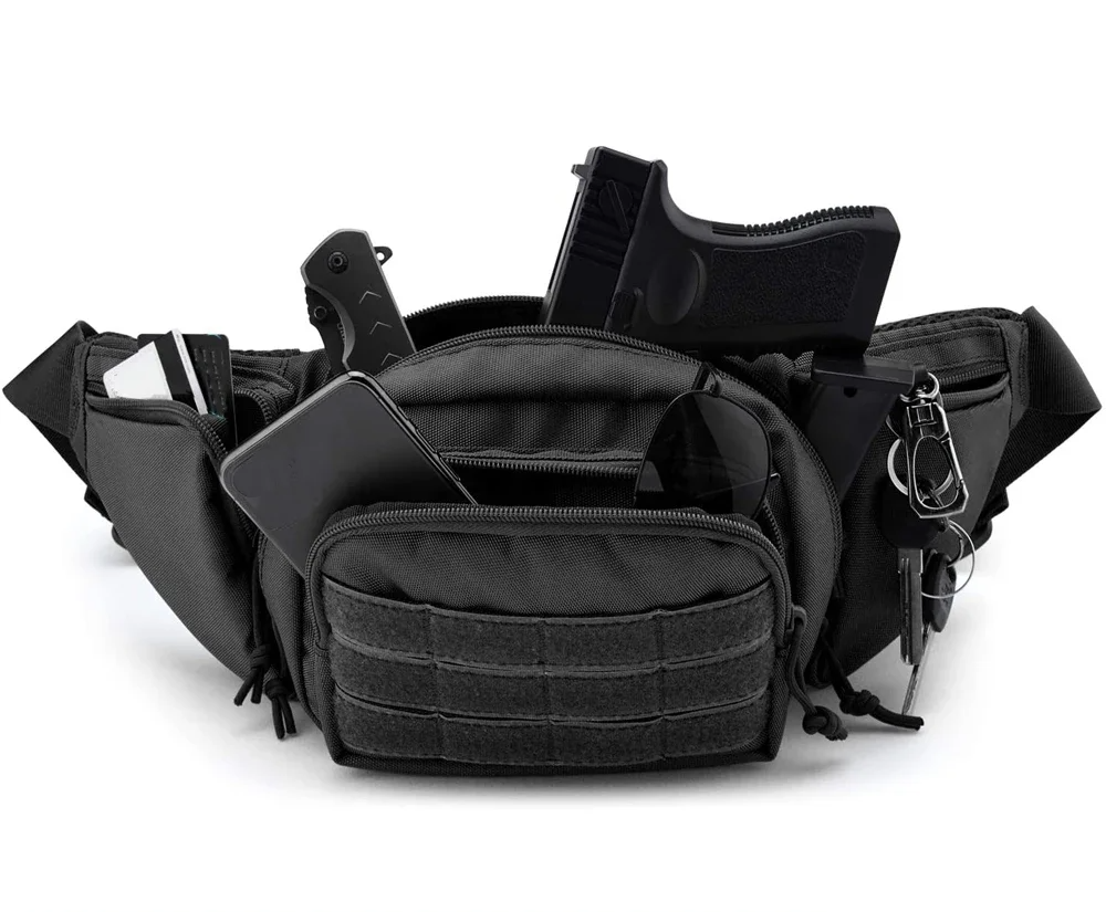 Sacoche banane homme tactique