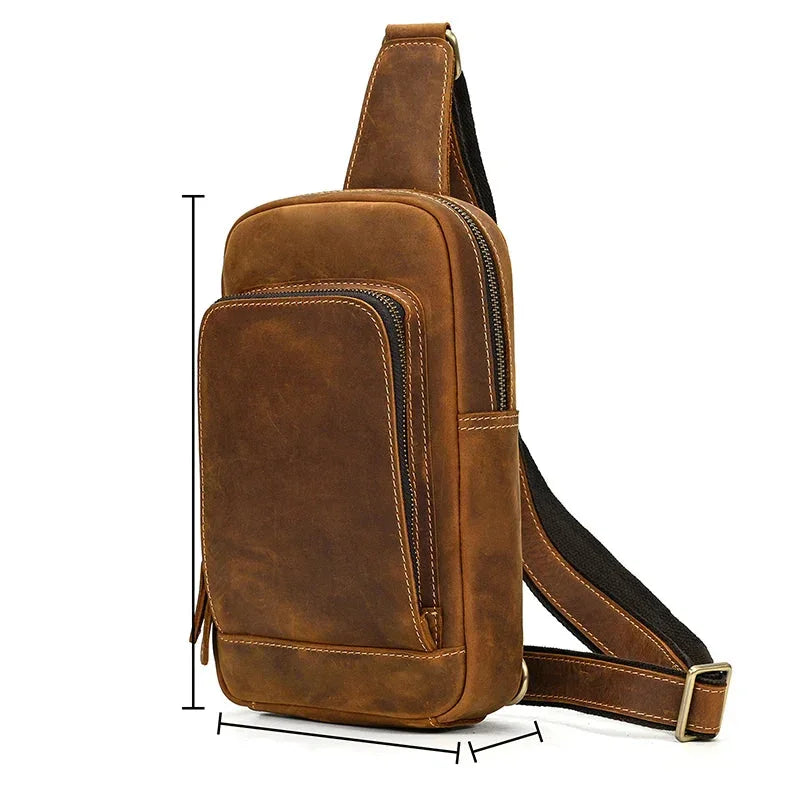 Sacoche bandoulière en cuir pour homme
