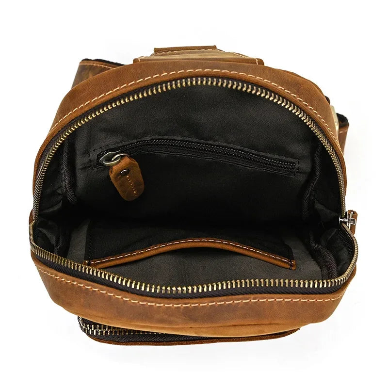 Sacoche bandoulière en cuir pour homme