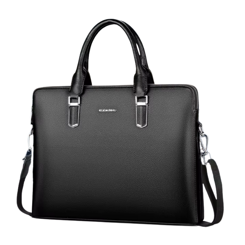 Sacoche bandoulière homme cuir luxe noir