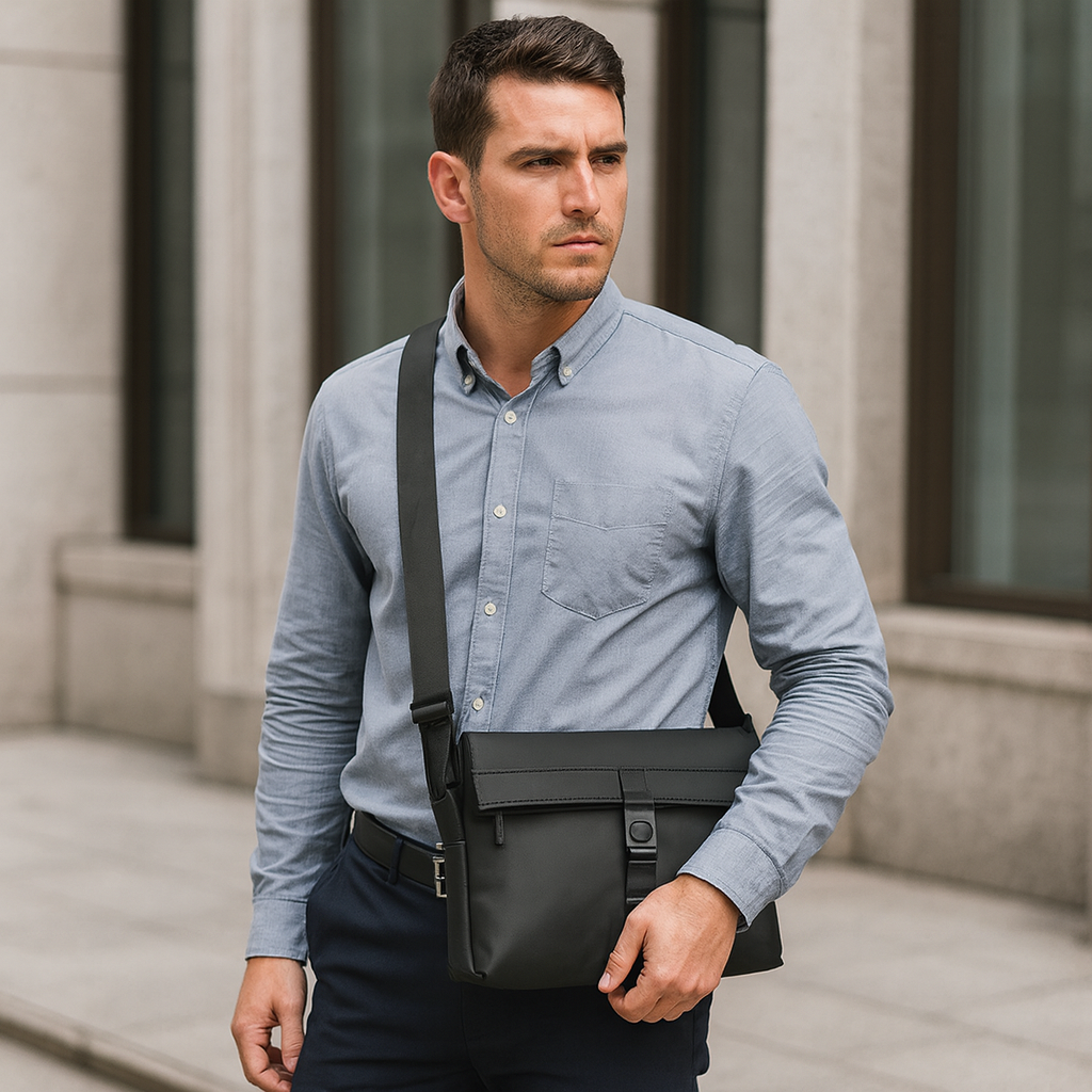 sacoche homme bandouliere noire