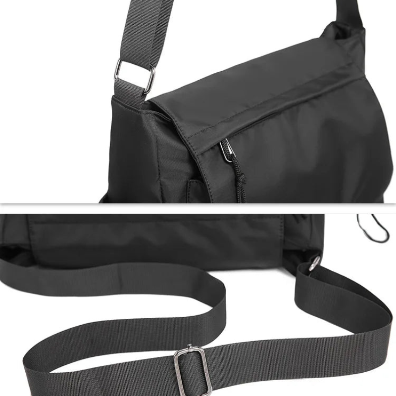 Sacoche bandoulière homme noire tactique