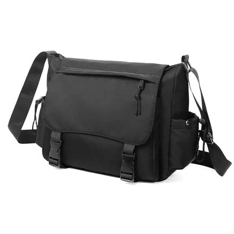 Sacoche bandoulière homme noire tactique