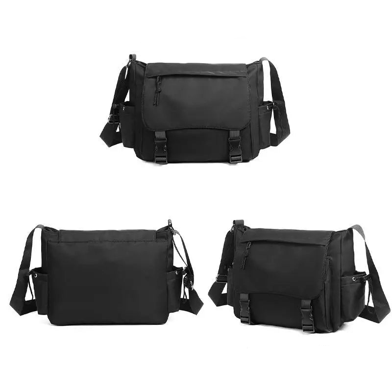 Sacoche bandoulière homme noire tactique