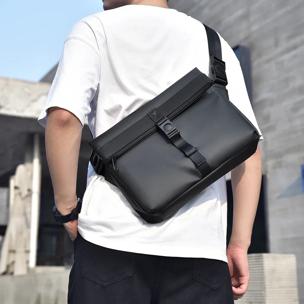 Sacoche bandoulière oxford