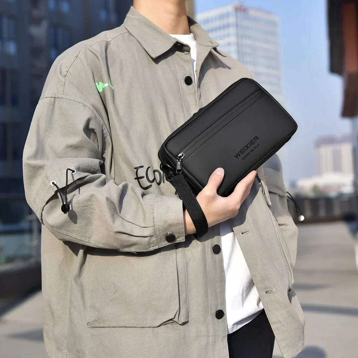 Sacoche bandoulière pour homme imperméable