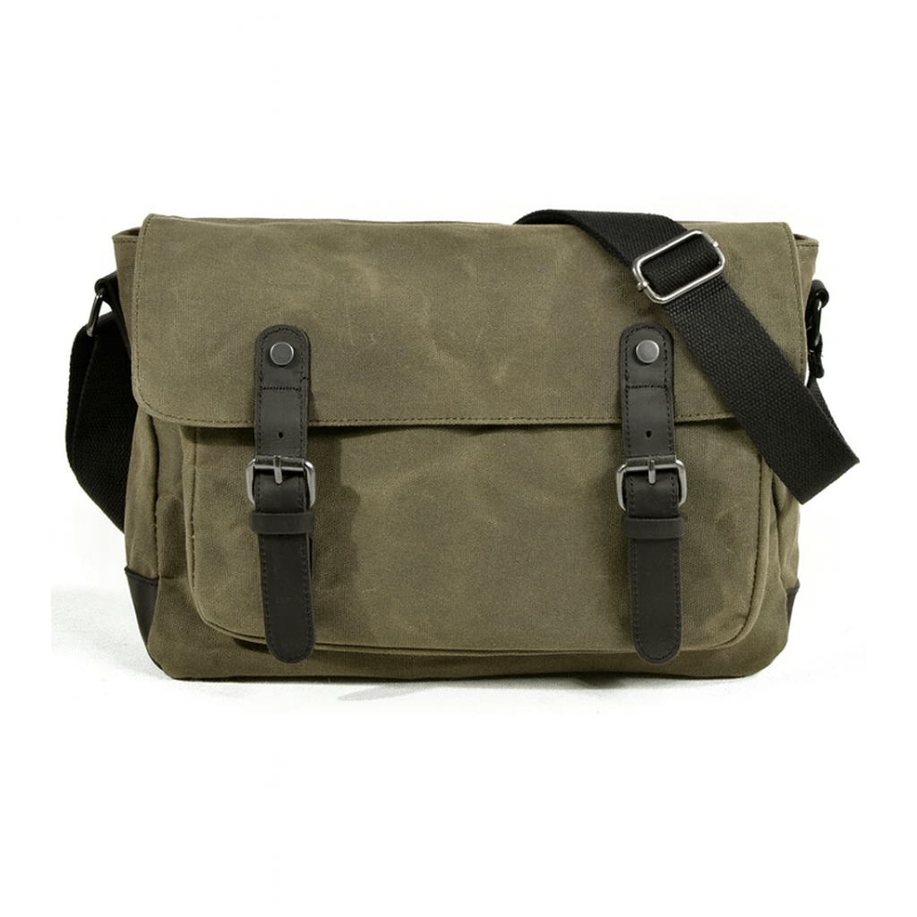 Sacoche besace homme vert