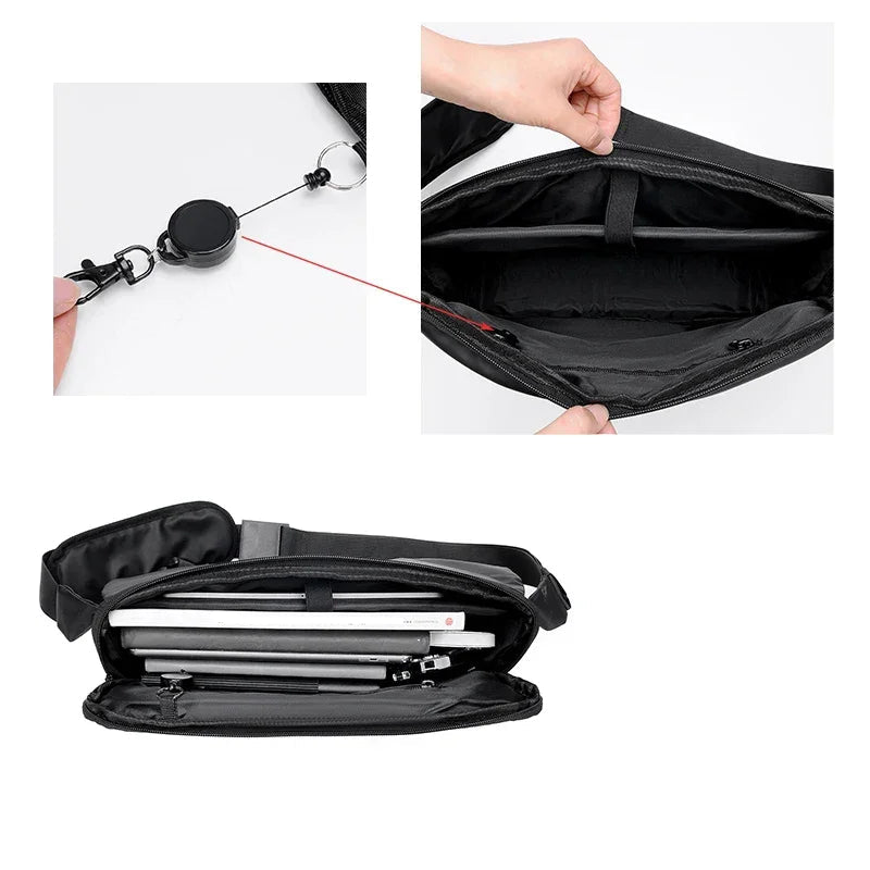 Sacoche cartable bandoulière imperméable