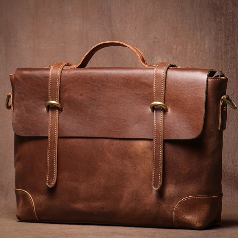 Sacoche cartable cuir homme