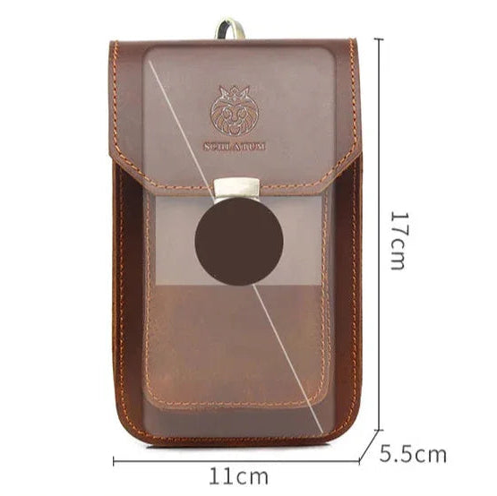 Sacoche ceinture cuir homme