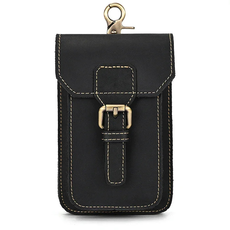 Sacoche ceinture pour homme noir