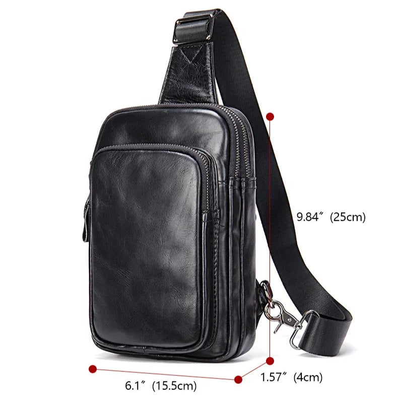 Sacoche cuir bandoulière homme