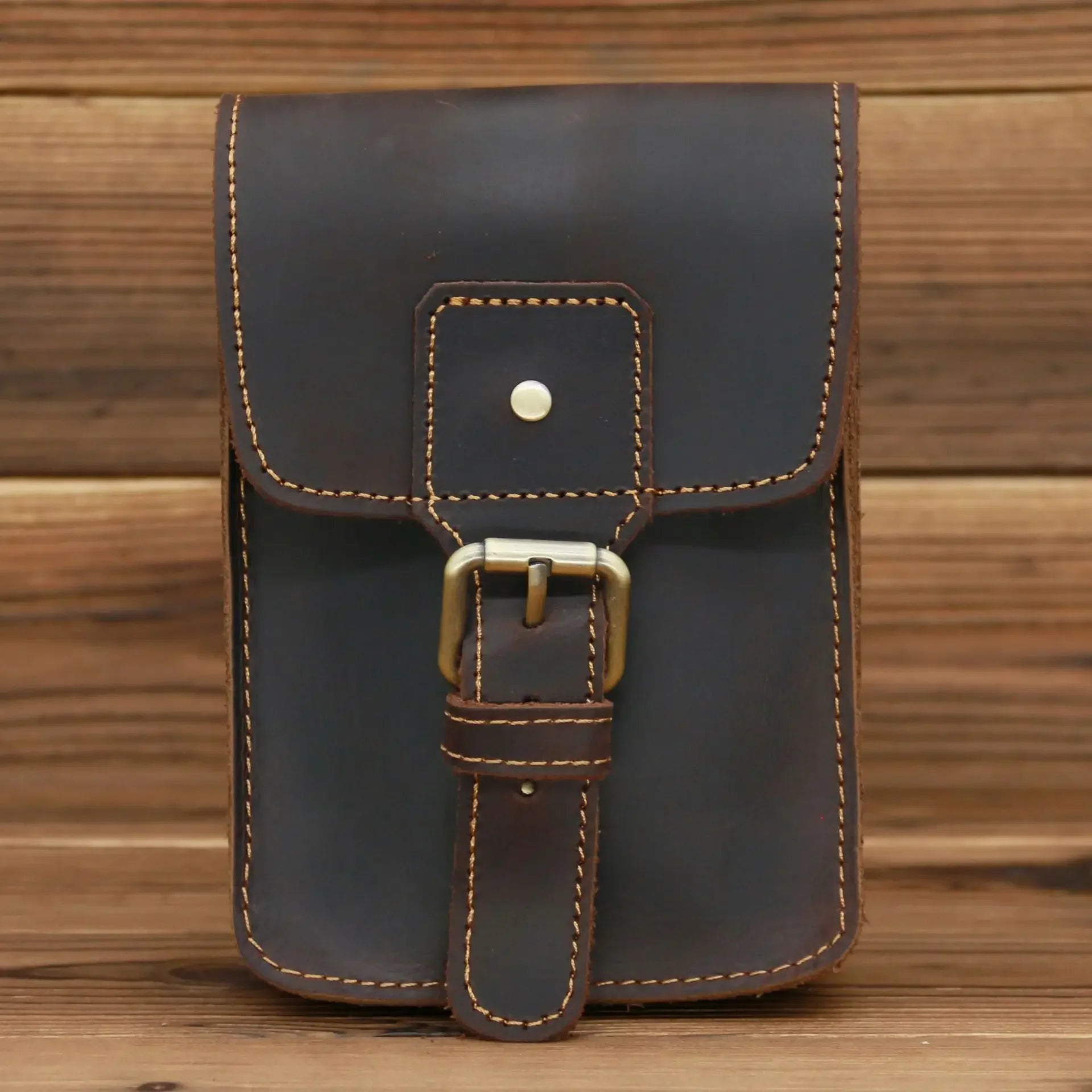 Sacoche cuir ceinture homme