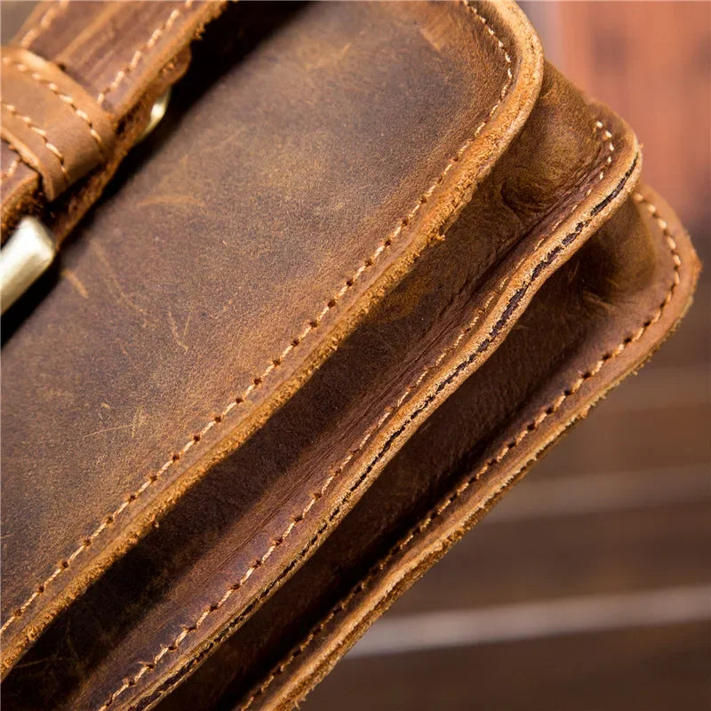 Sacoche cuir ceinture homme