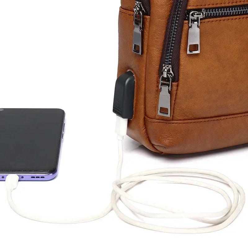 Sacoche cuir homme bandoulière