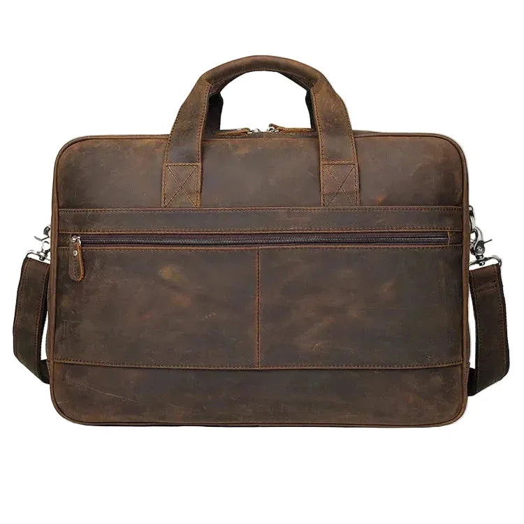 Sacoche cuir homme grand format 17 pouces