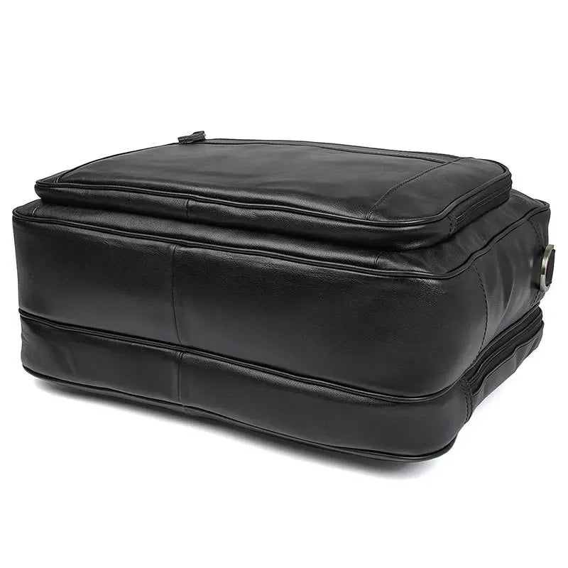 Sacoche cuir homme grand format 17 pouces