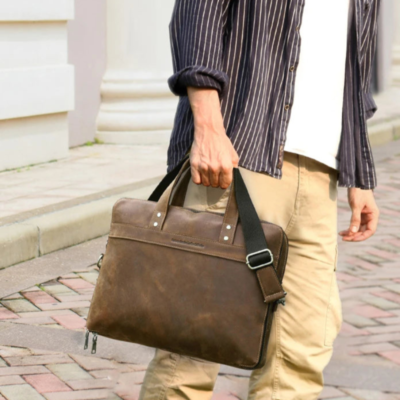 Sacoche cuir homme ordinateur