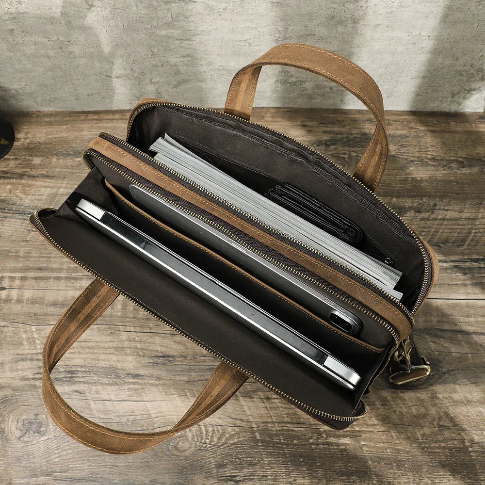 Sacoche cuir homme ordinateur