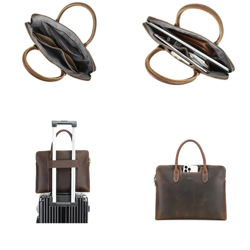 Sacoche cuir homme pour ordinateur