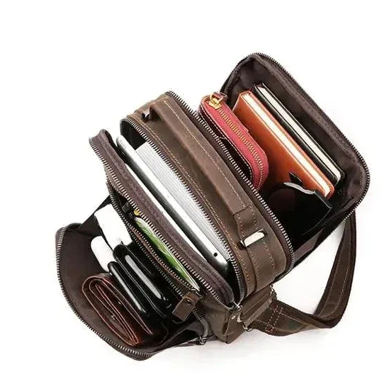 Sacoche cuir homme vintage