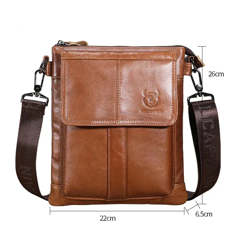 Sacoche cuir marron homme