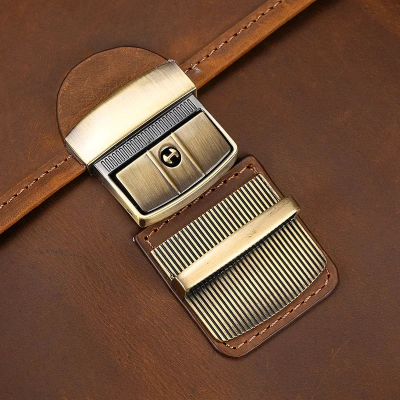 Sacoche cuir marron pour homme