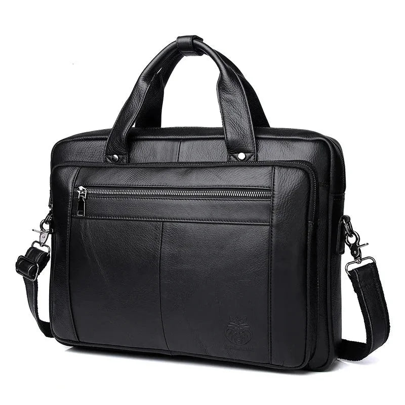 Sacoche cuir noir homme