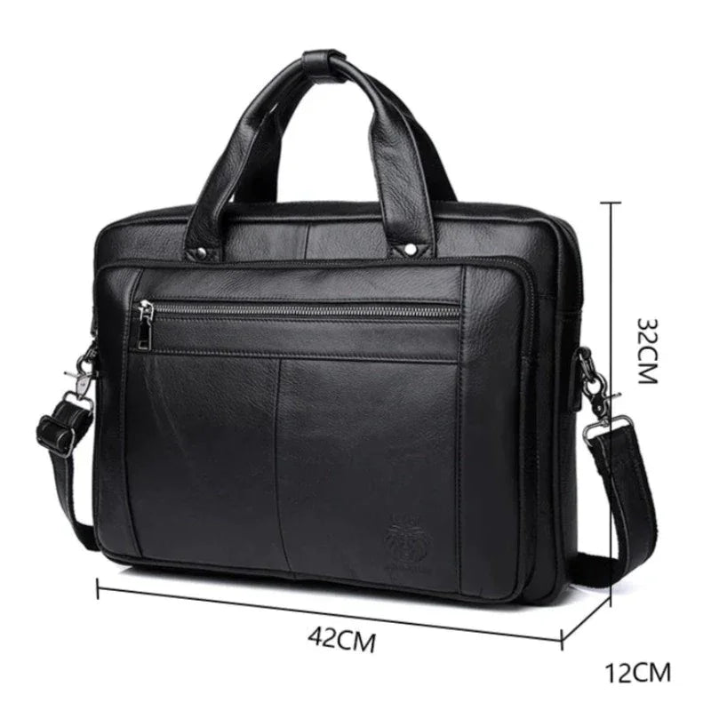 Sacoche cuir noir homme