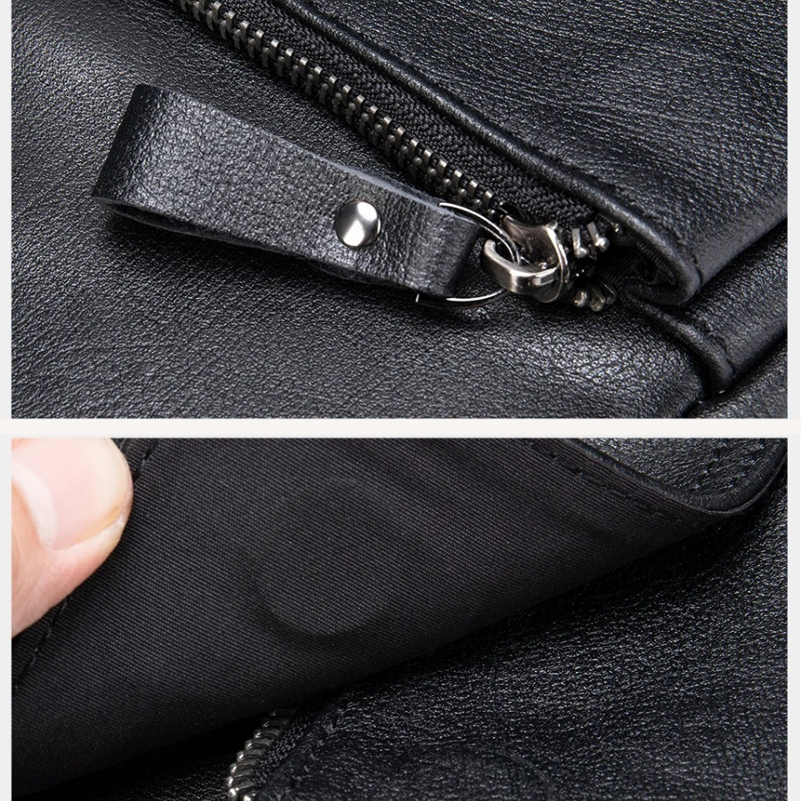 Sacoche cuir noire homme