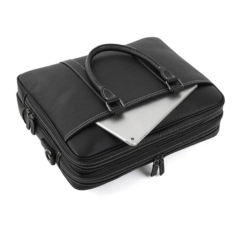 Sacoche cuir ordinateur homme
