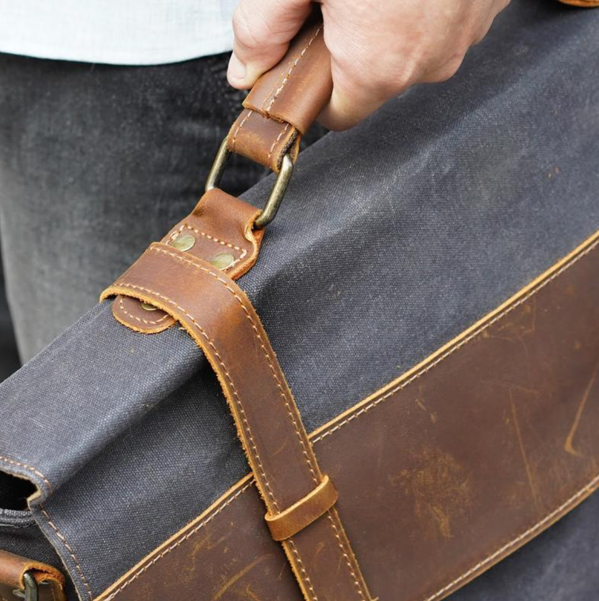 Sacoche cuir vintage homme