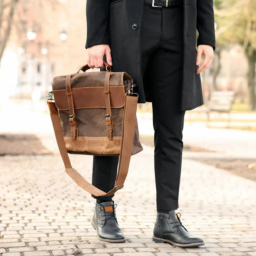 Sacoche cuir vintage homme