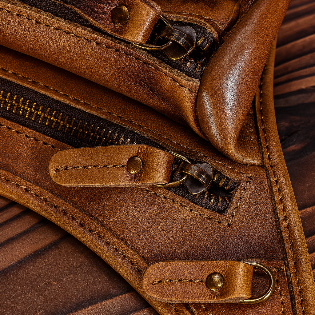 Sacoche de jambe cuir homme