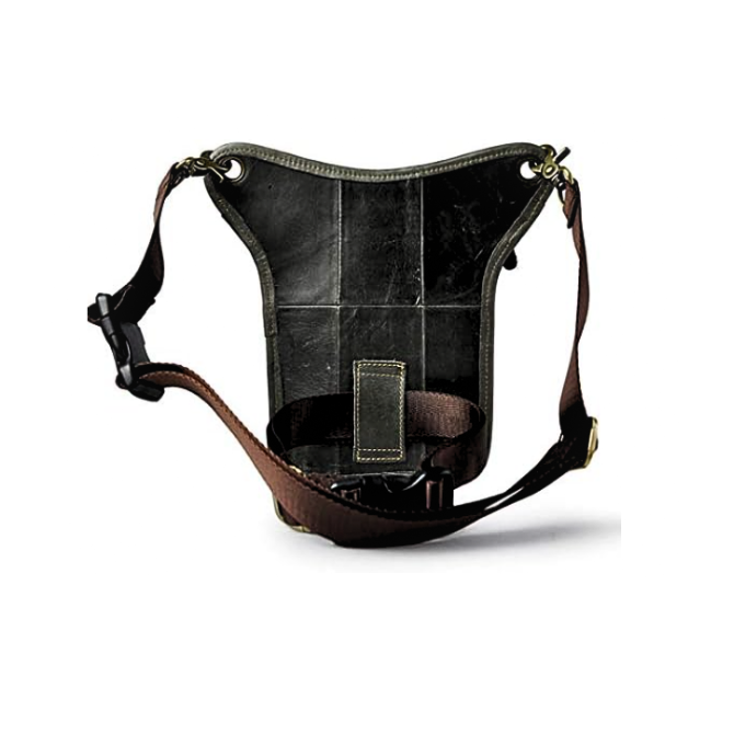 Sacoche de jambe cuir homme